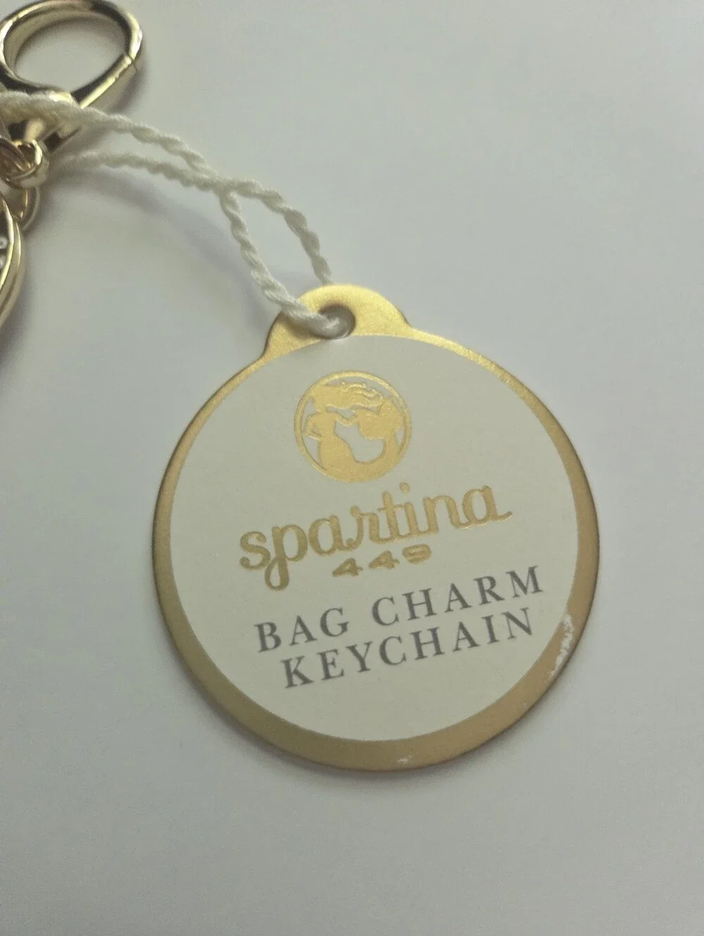 Spartina 449 Seafoam Enamel Mermaid Keychain Bag Charm I Believe In You NWT